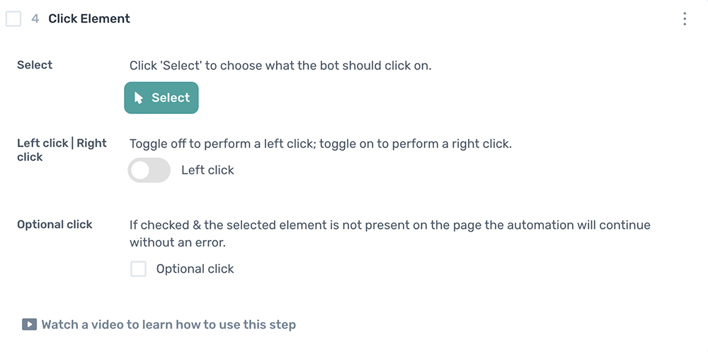 axiom.ai click element step