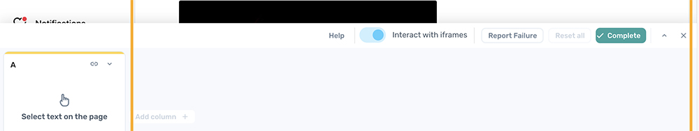 iframe support in selector tool - axiom.ai